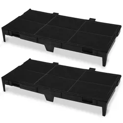 Kohlefilter Set 2x für Bosch 11025806 DSZ4561 - Dunstabzugshauben-Zubehör, hochwertiges Alternativteil für frische Luft und effektive Geruchsfilterung, Zustand: neu.