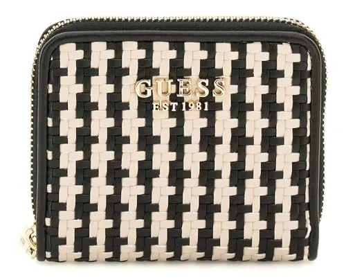 GUESS Geldbörse Phaedra SLG Zip Around Wallet Black Multi schwarz