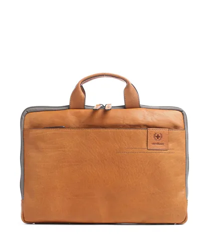 Strellson Hyde Park Aktentasche cognac 4010002949-703 - Hochwertige Aktentasche aus Leder in edlem cognac, ideal für den modernen Geschäftsmann mit stilvollem Design und ausreichend Platz für Laptop und Dokumente.