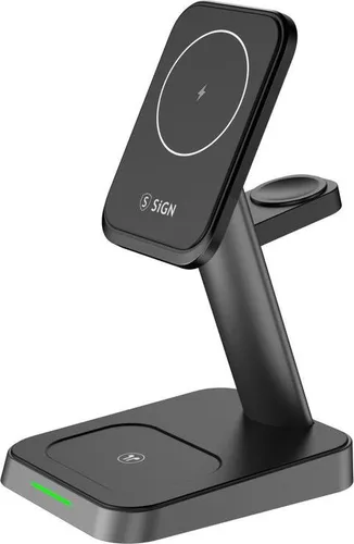 Produktbild SIGN 3-in-1 Wireless MagSafe Ladegerät für iPhone, Apple Watch, Airpods