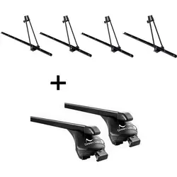 4x Fahrradträger ORION für VW Polo Cross (2014) - Praktisches Set mit 4 Fahrradträgern und Dachträger für VW Polo Cross (2014). Ideal für den sicheren Transport von bis zu 4 Fahrrädern, einfach zu montieren und für alle Fahrradtypen geeignet.