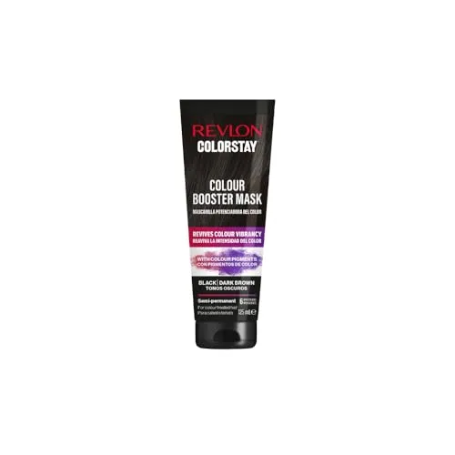 Revlon, Colorstay, Farb-Booster-Maske, temporäre Haarfarbe, Pflege zur Pflege der Färbung, belebt den Glanz, intensiviert, spendet Feuchtigkeit, spendet dunkles oder dunkles Haar, 125 ml, 6