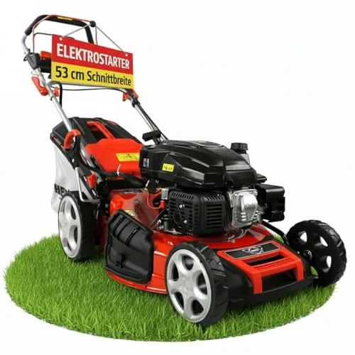 Hecht Benzin Rasenmäher 53 cm mit Elektrostart