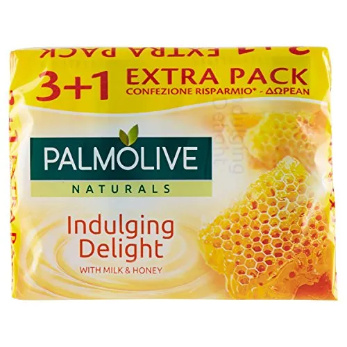 Palmolive Sap Poker Latt Miele, 4 x 90 g