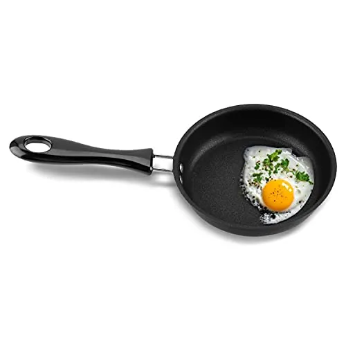Mini Pan Pfanne 12cm Frying Pan Antihaft Runde Bratpfanne Küche Haushalt Milchtopf Eierpfanne Induktionsherd Gasbrenner Verwendung Kleine Pochiertes Pfannen für Eiern Steak Schinken Ei Nudel
