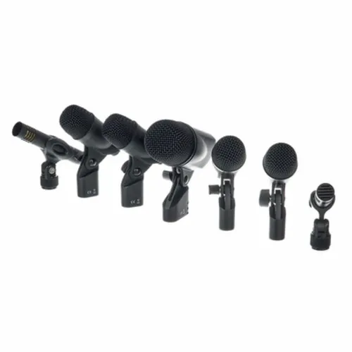 Presonus DM-7 Drummikrofonset - Mikrofone für Studio und Liveanwendung; komplettes Set mit 1 Kick-Drum Mikrofon, 4 Toms/Snare Mikrofonen und 2 Kleinmembran-Kondensatormikrofonen; inkl. Hartschalen-Tragekoffer für einfachen Transport.