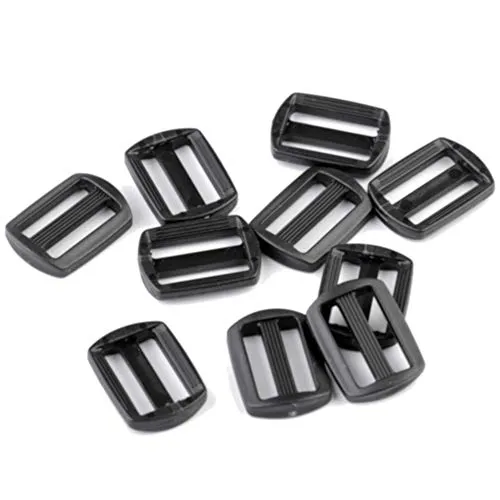 BIG-SAM Gurtversteller | 10 Stück | aus Kunststoff | für 20, 25, 30, 40 oder 50 mm breite Bänder | Leiterschnallen (20 mm)