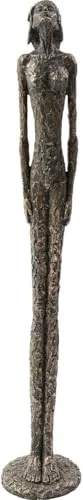 Kare Design Deko Objekt Art Lady Bronze - Statuen, handgefertigte Kunstharzfigur im Antik-Look, ein einzigartiges Deko-Highlight für klassisch-elegante Einrichtungen
