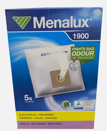 5xStaubsaugerbeutel für ARIETE Diablo 2780 ARIETE Eco Power 2732 Menalux 1900