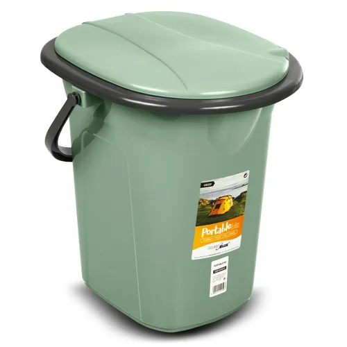 GreenBlue GB320GG Tourist Toilet Bucket - Camping-Toiletten, kompakt und leicht, ideal für Outdoor-Aktivitäten und Reisen.