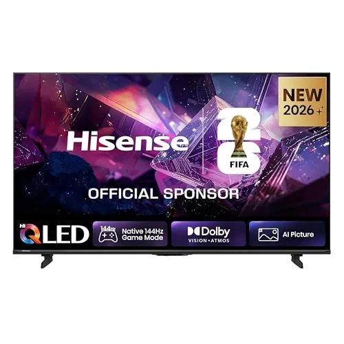 Hisense 85E7DS PRO Fernseher 85 Zoll, 4K UHD QLED, Smart TV, Hi-Concerto, 144Hz Game Mode, Hi-QLED Colour, Dolby Vision.Atmos, Filmmaker Mode, Dolby Audio, DTS Virtual: X, FreeSync Premium [2026]