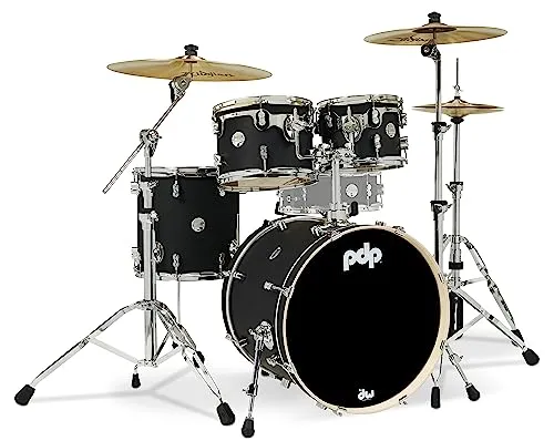 Pacific Drums & Percussion PDP Concept PDCM20FNBK Schlagzeug-Set, Ahorn, 4-teilig, Schwarz