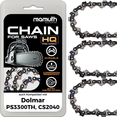 3x Sägekette Kettensäge 35cm 1,3mm 3/8
