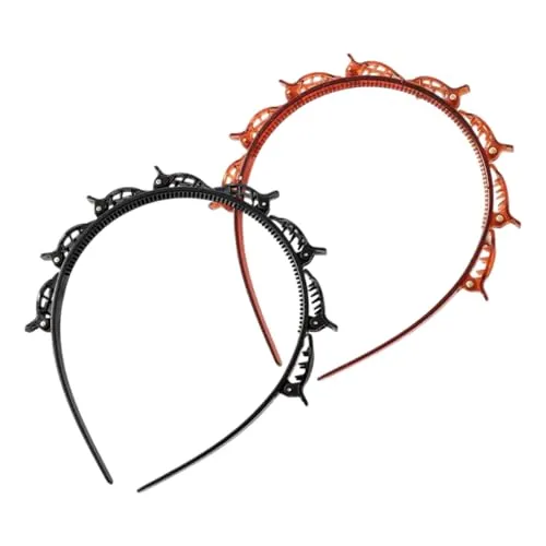 Stück Haarreif mit klammern,geflochtene Haarspangen,Hairstyle Hairpin,geflochtene Stirnbänder,frisurenhilfe,Haarnadeln Friseurbedarf 2