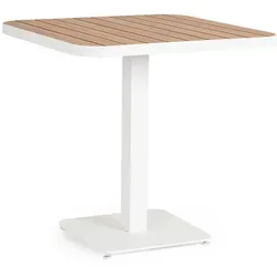 Gartenesstisch Belmar Aluminium 75x75 cm, Weiß