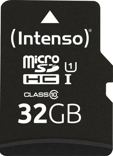 Intenso 32GB MicroSDHC Speicherkarte inkl. SD-Adapter Black