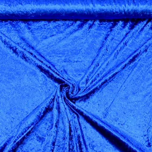 MAGAM-Stoffe 1m Katharina Pannesamt glänzender Samt Stoff Kleidung Kissen Möbel Meterware (18. Royalblau)