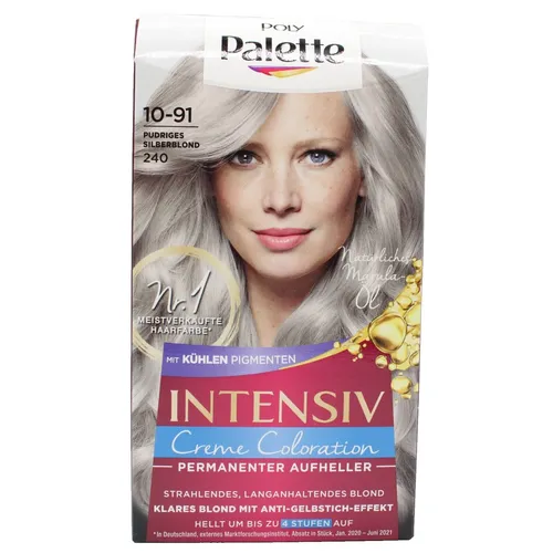 Palette Intensiv Creme Coloration 10/91-240 Pudriges Silberblond  - NEU OVP