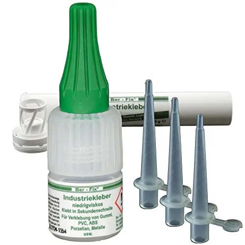 Ber-Fix 5g Industriekleber Dünnfüssig kapillar ToGo + Ersatzspitzen