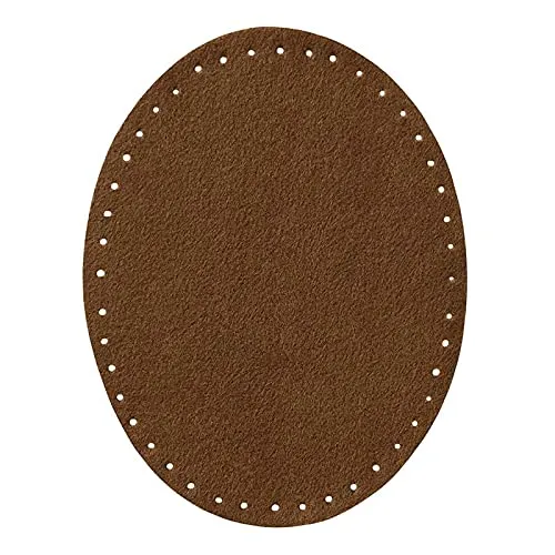 Mono Quick 100xx 2er Flicken Wildlederimitat, Applikation, Bügelbild, Patch Oval (10044 - Braun)