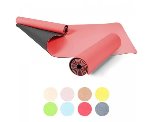 GORILLA SPORTS Yogamatte 180 x 60 x 0,6 cm, Rutschfest und Hautfreundlich, aus TPE, Farbwahl