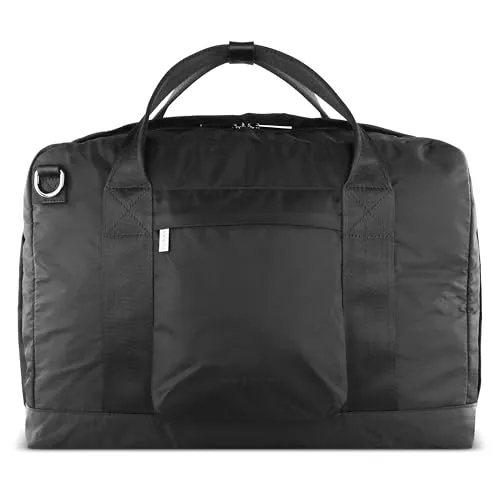 Bugatti Elia Herren-Businesstasche – Faltbare Nylon-Aktentasche mit Laptopfach - Laptop-Aktentaschen – Ideal für Job und Reisen, faltbar und mit gepolstertem Laptopfach für 15