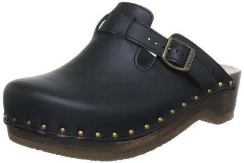 Berkemann Unisex Riemen-Toeffler Clogs, Schwarz, 40 2/3 EU - Clogs & Pantoletten für Herren mit praktischem Riemen zur Anpassung, original 5-Phasen-Fußbett für optimalen Halt und schockabsorbierender Zwischensohle für erhöhten Tragekomfort.
