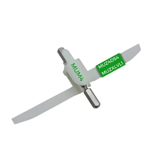 LICHTBLAU Mitnehmer Flügelrad für Bosch Küchenmaschine MUM4 mit transparentem Deckel I Durchlaufschnitzler Ersatzteil passend für MUZ4DS4 630759 10004361 I Bosch MUM4 Zubehörteil