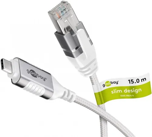 Ethernet-Kabel USB-CTM 3.1 auf RJ45, Slim, 15 m - Sonstige Kabel & Adapter - Kompakte Ethernet-Lösung mit integriertem Smart-Chip für sofortige Verbindung ohne Treiber, ideal für USB-CTM-Geräte.