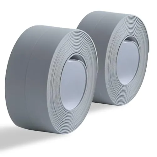 Rollen Selbstklebendes Dichtungsband, Wasserdicht, für Dusche, Badewanne, Küche, Arbeitsflächen, WC, Spülbecken (Grau) 2