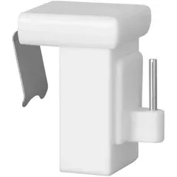 Fensterhaken Dekohaken - 10x Fensterclip für einfache Fensterdekoration - Zubehör für Heimtextilien: Kein Kleben, kein Bohren, einfaches Anbringen von Gardinen ohne Werkzeug. Universell einsetzbar für Fenster mit 10-27mm Dicke.