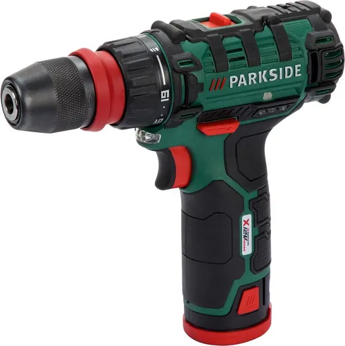 PARKSIDE® Akku-Bohrschrauber PBSA 12 D3 - Akkuschrauber mit 2-Gang-Getriebe und stufenloser Drehzahlregelung, ideal für präzises Arbeiten. Mit leistungsstarkem Lithium-Ionen-Akku und Schnell-Ladegerät für maximale Effizienz.