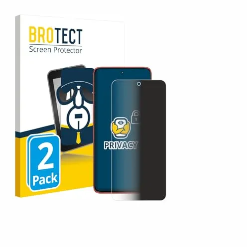 BROTECT 2 Stück Anti-Spy Blickschutzfolie für Motorola Edge 60 Neo Privacy Screen Protector [Displayschutz-Folie, Sichtschutz, Blaulichtfilter]