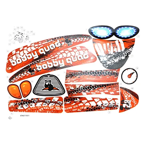 Produktbild BIG-Aufklebersatz Bobby-Quad Racing Zubehör
