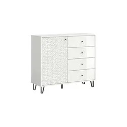 Highboard Prisma in Weiß – Hochwertige Verarbeitung