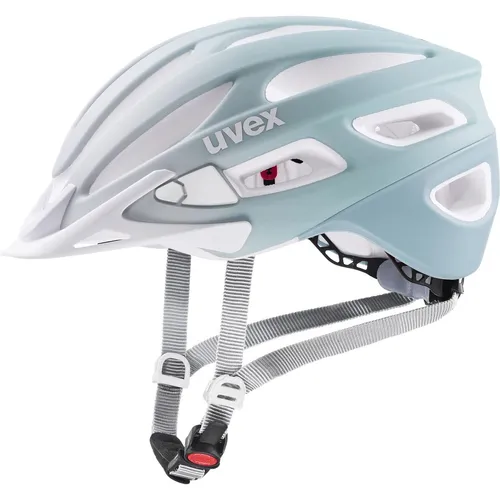 Uvex True cc Fahrradhelm papyrus-peacock matt 52-55 - Fahrradhelm mit optimalem Klimamanagement und individuellem 3D IAS Anpassungssystem für perfekten Sitz. Ideal für stilbewusste Radfahrer, die Sicherheit und Komfort schätzen.