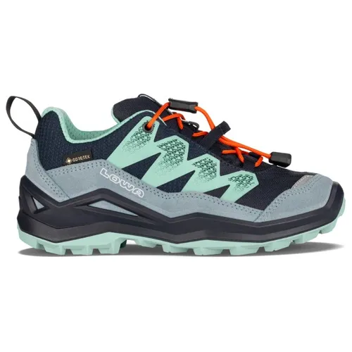 Lowa Maddox Pro GTX LO JR navy/rauchblau (6968) 28 - Wanderschuhe für Kinder mit GORE-TEX Membran für perfekten Wetterschutz, praktische Schnellschnürung und hervorragende Passform für mittelbreite Füße – ideal für Abenteuer im Freien!