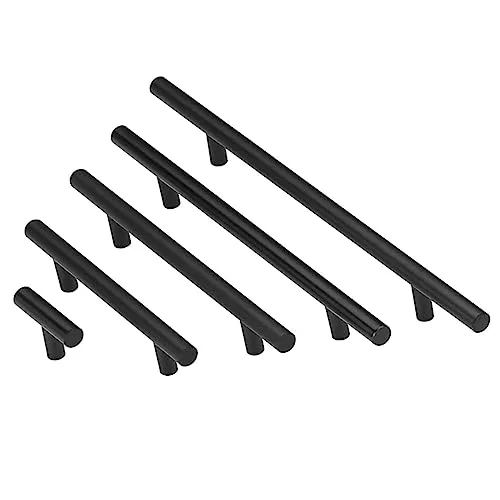 Qrity 10 Stück Möbelgriffe Küchenschrankgriffe aus Edelstahl Lochmitte 128 mm, Moderne und Stilvolle Schrankgriffe Küchenschubladengriffe