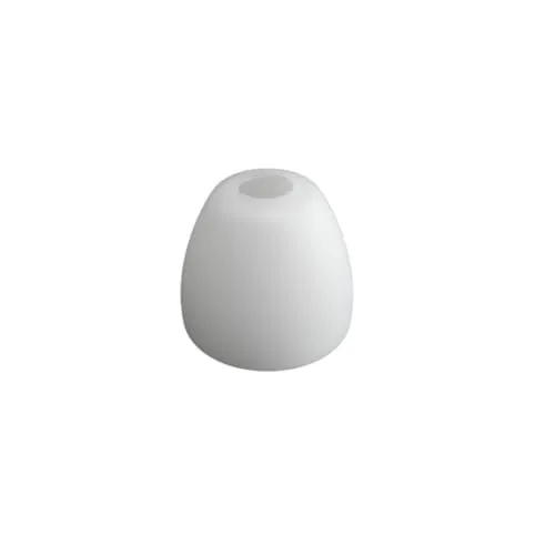 Lampenglas G9 Weiß Ø 7,5 cm – Ersatzglas H 6,5 cm Öffnung 2,2 cm | Rundlicher opalweißer Leuchtenschirm mit 2,2 cm Öffnung, Ø 7,5 × H 6,5 cm – für passende Tisch-, Wand- oder Deckenleuchten