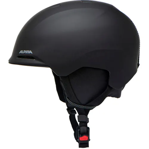 ALPINA CARNIA Ski- und Snowboardhelm schwarz matt, Größe 51-55 - Robuster Ski- und Snowboardhelm mit stoßabsorbierendem Hi-EPS Kern und stabiler Ceramic-Schale; ideal für Piste und Tiefschnee; herausnehmbares Innenfutter für optimalen Komfort.