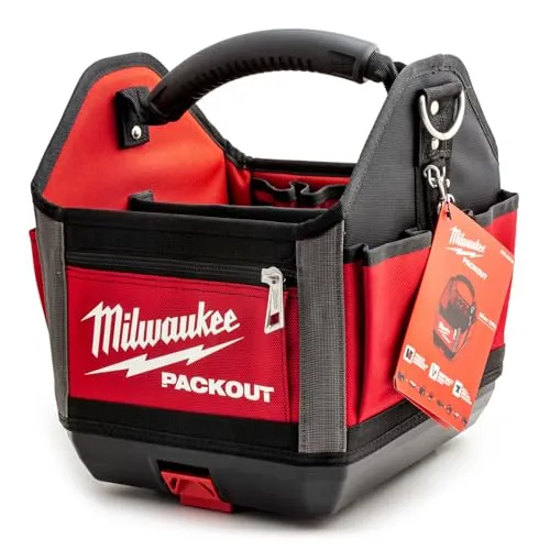 Milwaukee 4932464084 Werkzeugtasche, 25 cm - Praktische Werkzeugtasche für optimale Werkzeugaufbewahrung, robustes Material und ideal für Handwerker und Heimwerker.