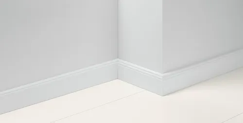 Parador Sockelleiste HL 2 Dekor Uni weiß D001, Fußleiste