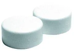 Ersatzkappen 2 Stück für WC-Befestigung - Praktische Ersatzkappen in Weiß für die sichere Befestigung von WC-Sitzen, ideal für eine einfache Renovierung und optimale Hygiene.