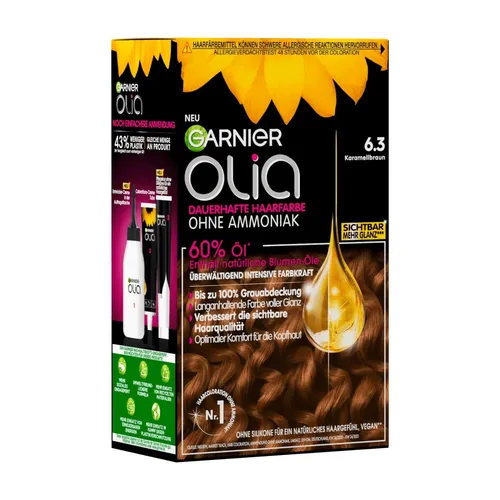 Garnier Olia 6.3 Karamellbraun Haarfarbe ohne Ammoniak