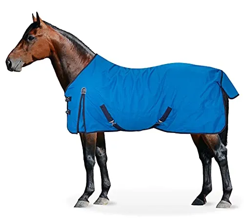 Equinate Regendecke Springfield mit Fleece 155cm Cobalt - Reit- & Pferdebedarf: Wasserdichte 600D Ripstop Polyesterdecke mit atmungsaktivem Fleeceinnenfutter für optimalen Komfort und Schutz bei jedem Wetter.