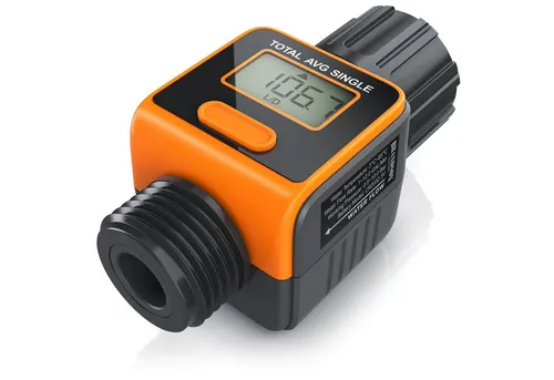 Brandson digitaler Wasserzähler 3/4 Zoll - Präziser Garten-Wasserzähler mit 4 Messmodi zur genauen Verbrauchskontrolle. IPX6 Schutz gegen Wasserstrahlen, ideal für Innen- und Außenanwendungen.