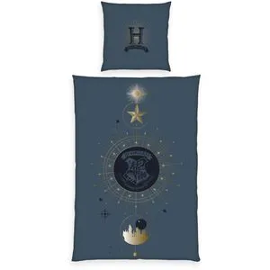 Bettwäsche-Set Harry Potter, mehrfarbig - Bettwäsche ganzjährig, zauberhaftes Harry Potter Design für Fans, sorgt für einen gemütlichen Schlafplatz.