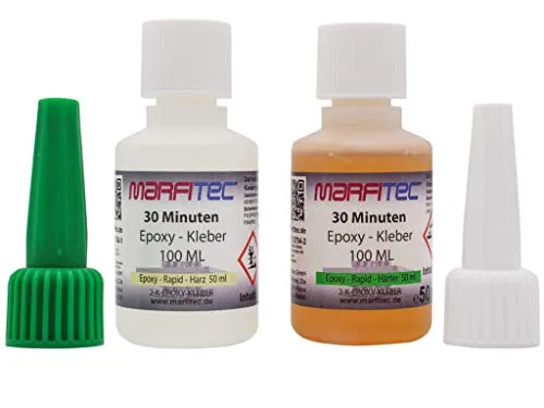 marfitec 30-Minuten-Epoxy 100ml (Epoxidharz 50ml, Epoxidhärter 50ml)
