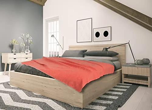 sleepling Kuscheldecke Made in Germany, Sofadecke, 150 x 200 cm, Ökotex Made in Green, waschbar, orange