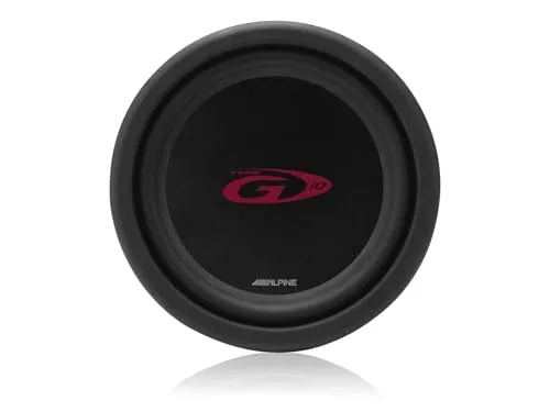 Alpine SWG-1044 Subwoofer, schwarz - Car-HiFi-Lautsprecher mit 25 cm (10-Zoll) Durchmesser, 500W Spitzenbelastbarkeit und kraftvollem Bass für ein beeindruckendes Klangerlebnis im Auto.